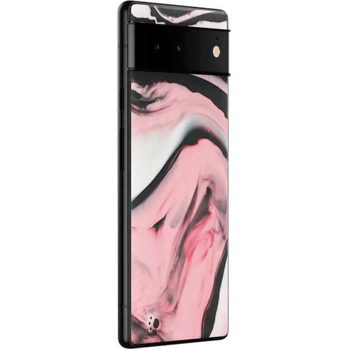 Pink Marble Ink Google Pixel 6 Skin